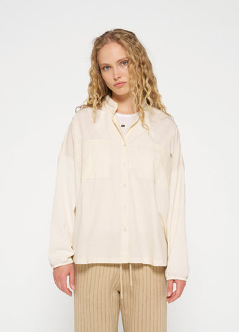 poplin shirt | light natural