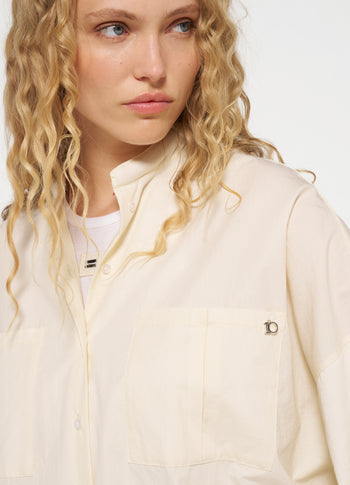 poplin shirt | light natural