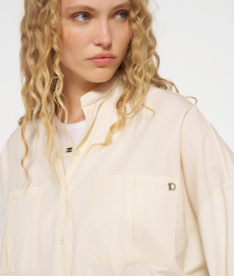 poplin shirt | light natural