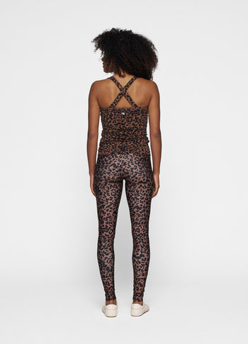 leggings leopard | dark fudge