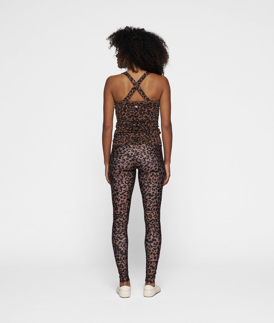 leggings leopard | dark fudge