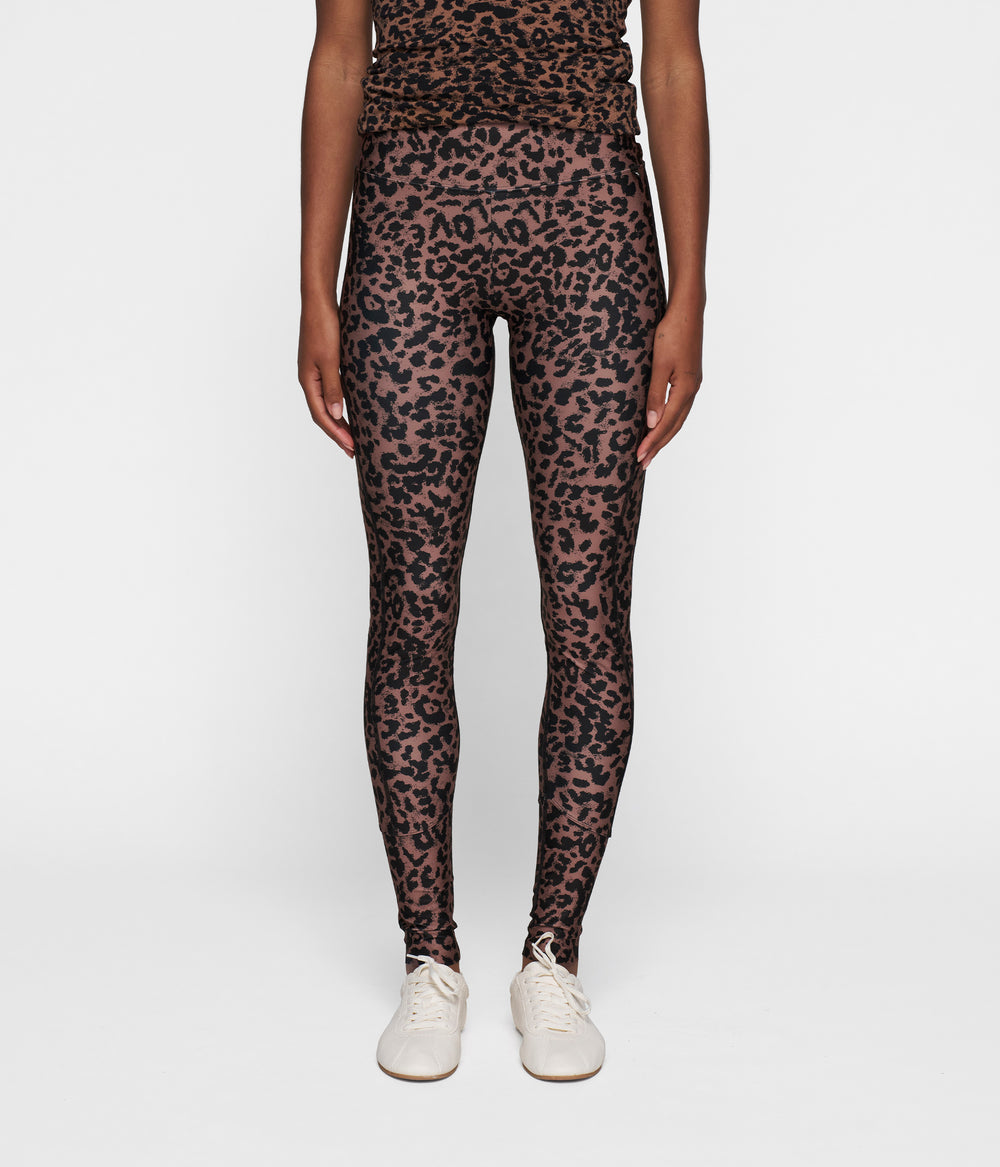 leggings leopard | dark fudge