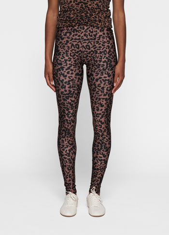 leggings leopard | dark fudge