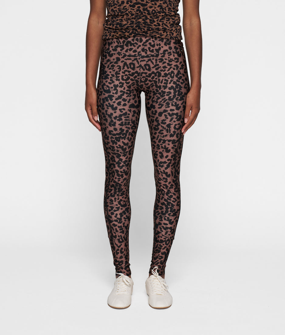 leggings leopard | dark fudge