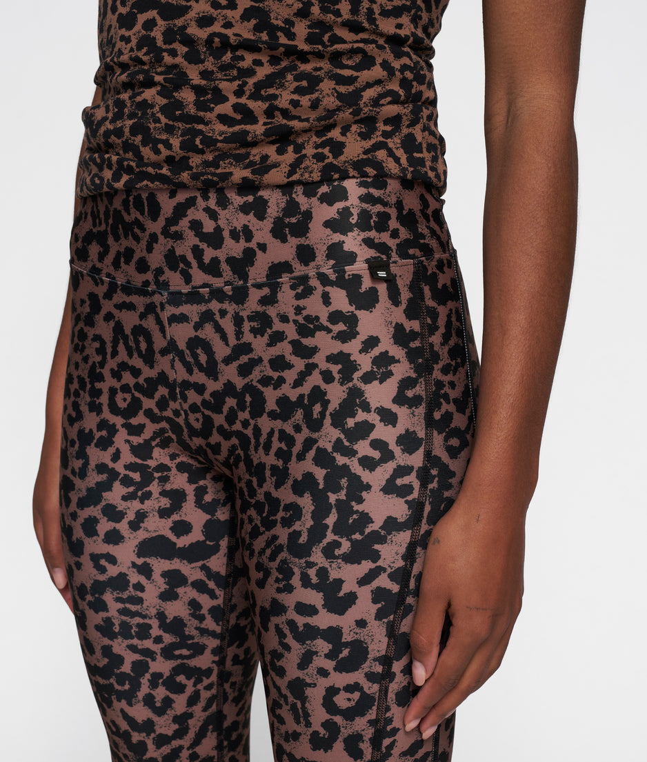 leggings leopard | dark fudge