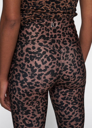 leggings leopard | dark fudge