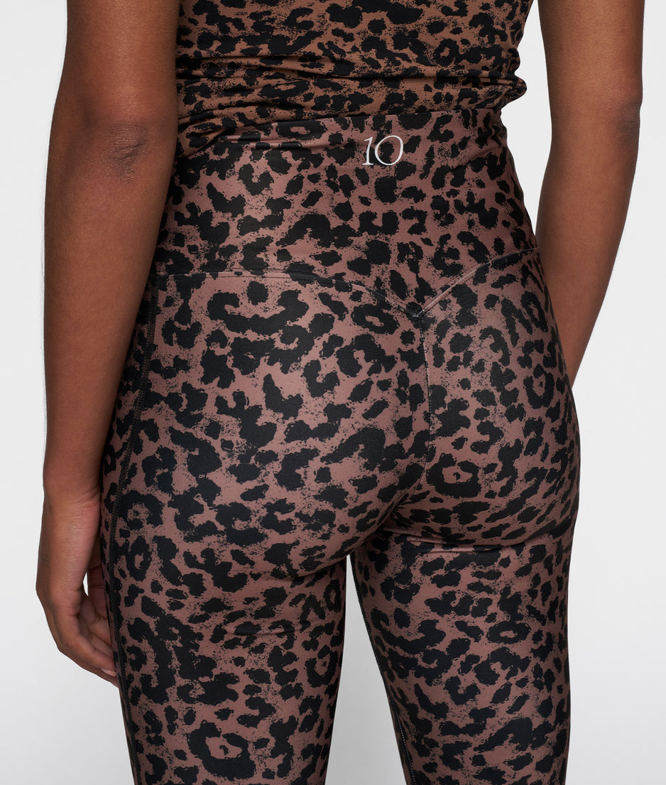 leggings leopard | dark fudge