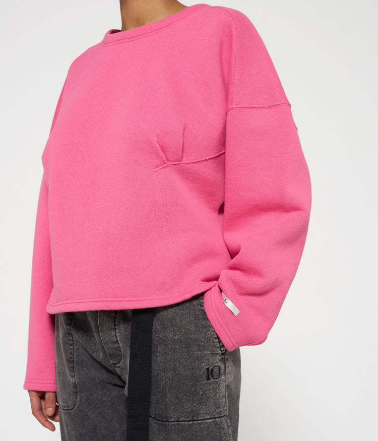 sweater smock | bright pink