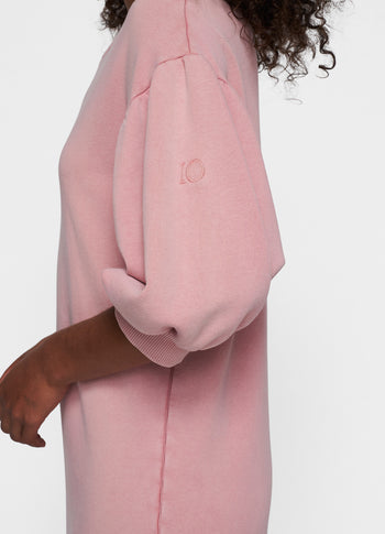 relax dress fleece | raspberry