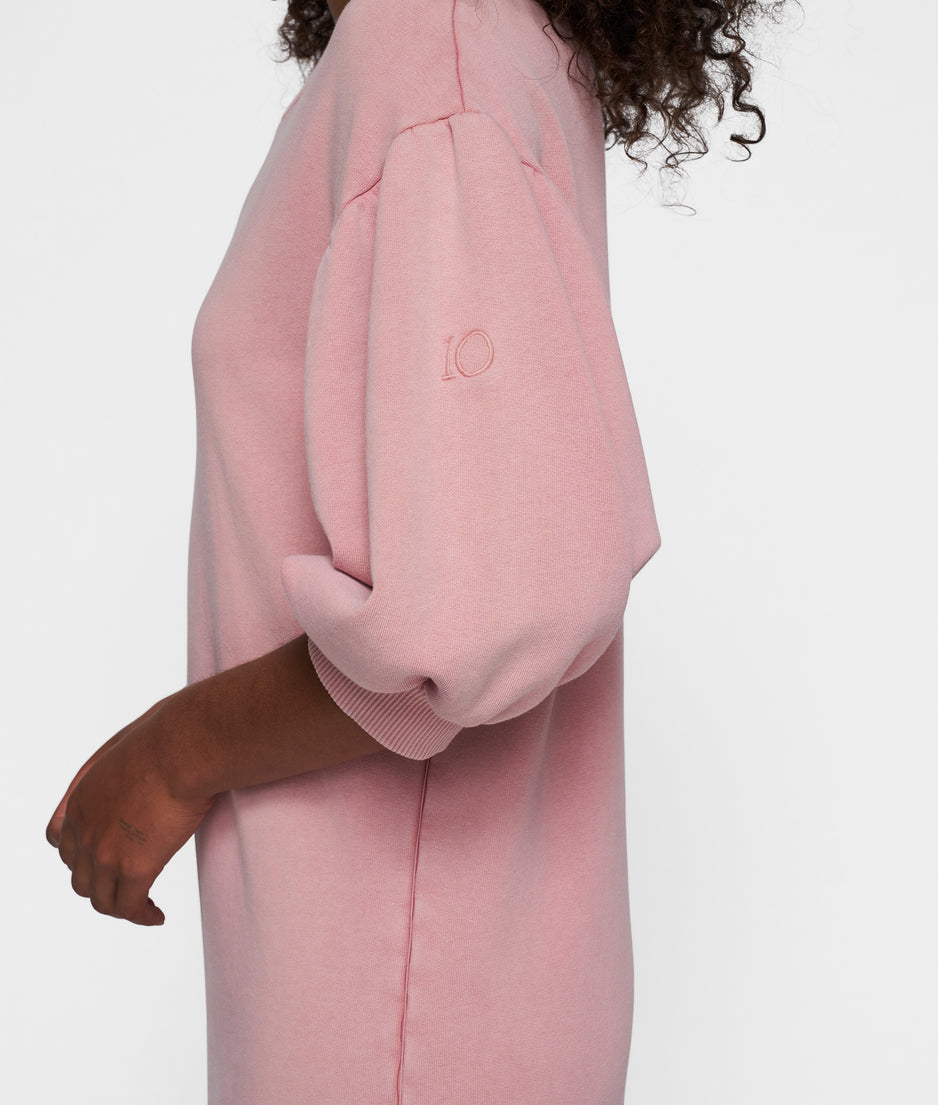 relax dress fleece | raspberry