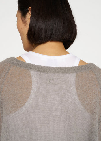 thin knit sweater | sage