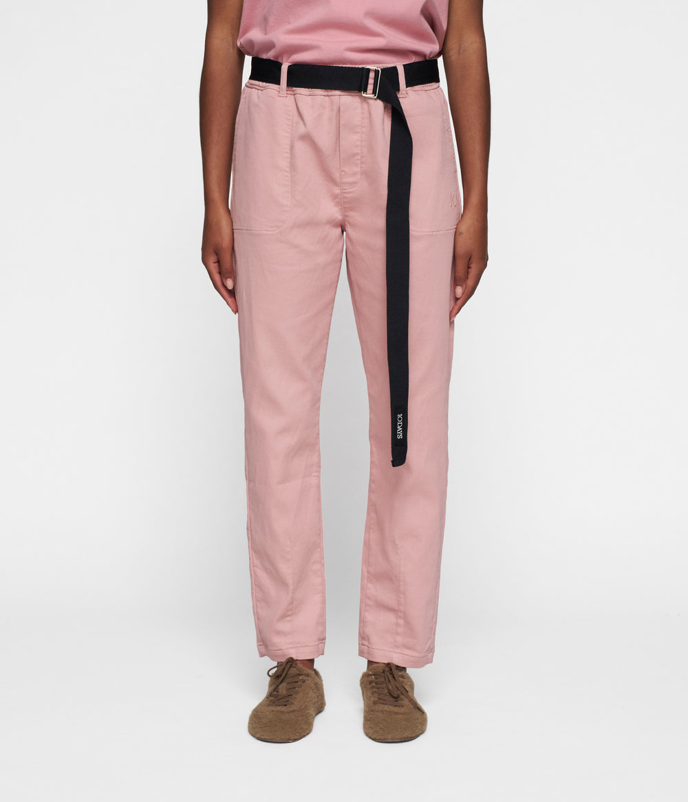 belted pants jog | raspberry