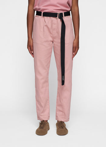 belted pants jog | raspberry