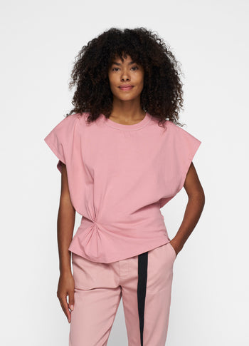 sleeveless top smock | raspberry