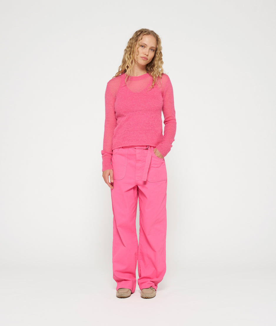 workwear pants | bright pink