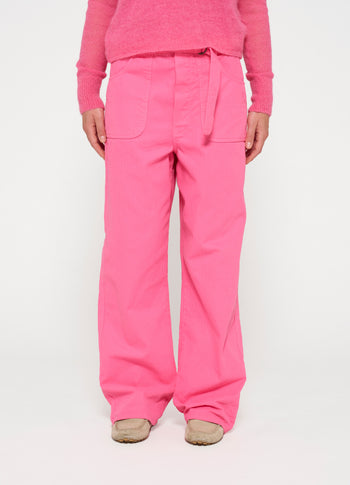 workwear pants | bright pink