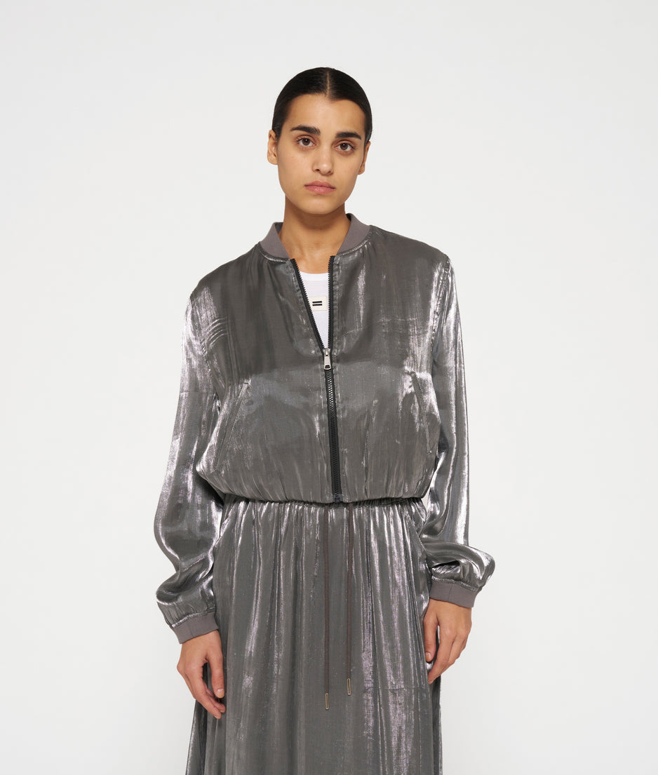 shiny bomber | silver