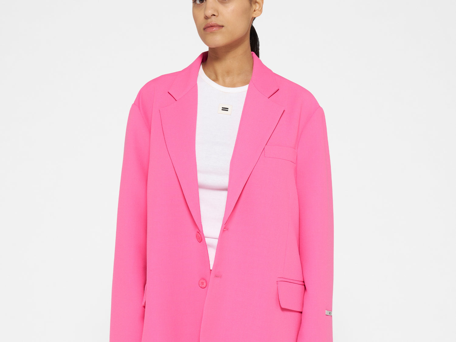 the power blazer | bright pink