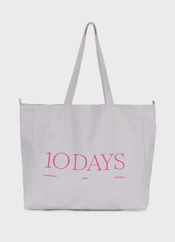 canvas 10DAYS shopper | stone