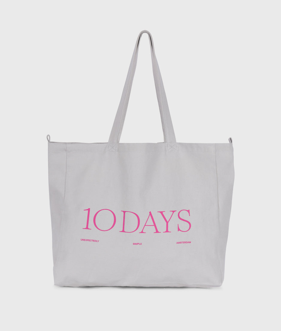 canvas 10DAYS shopper | stone