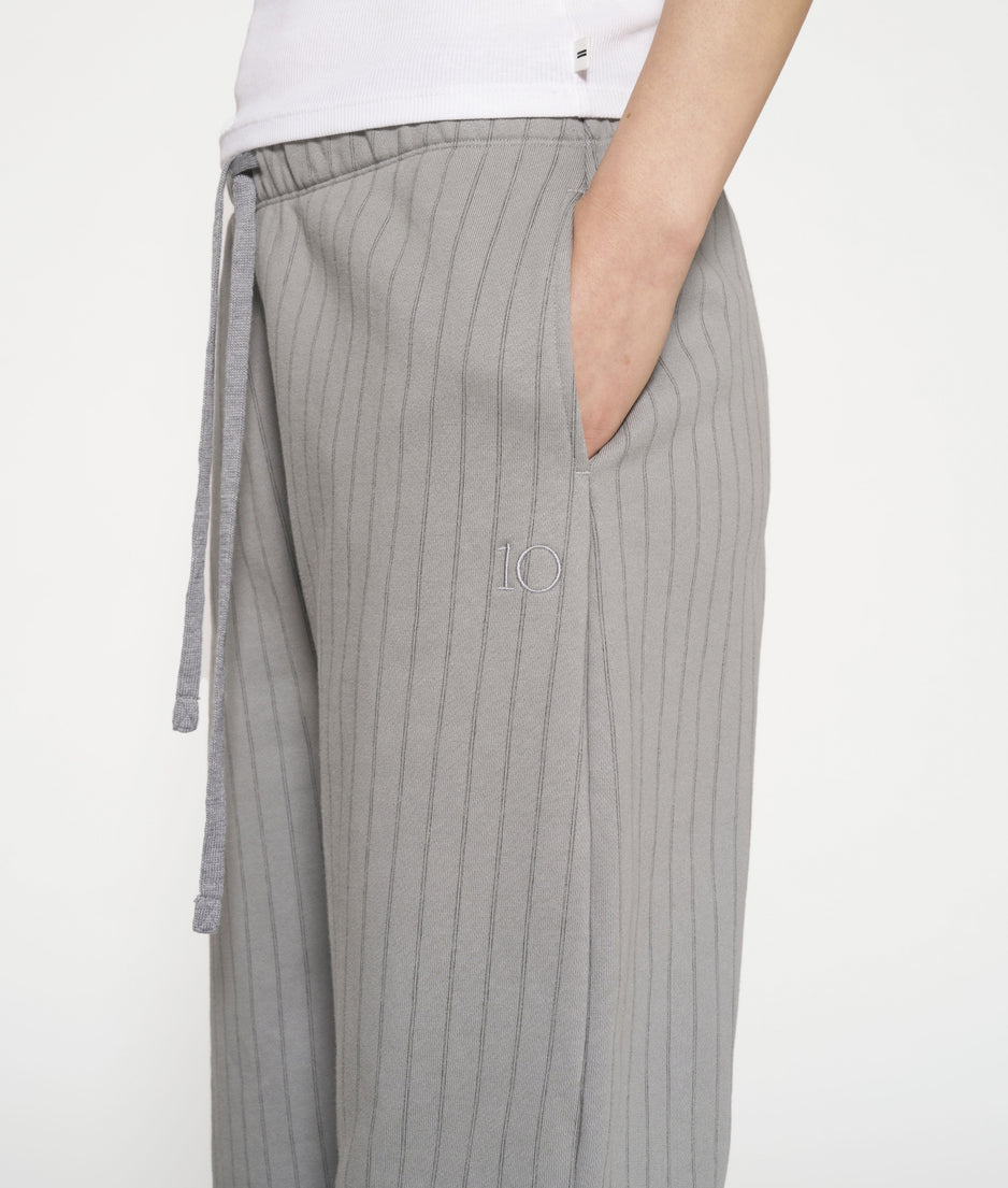 Bar jogger pinstripe brushed | graphite