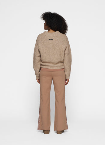 flared jogger | fudge