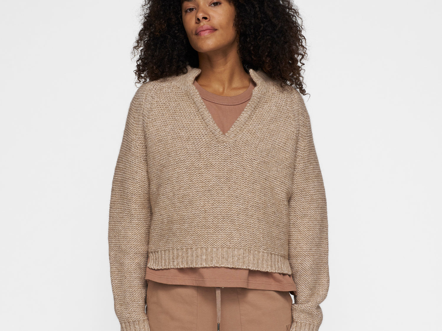 polo knit sweater | fudge