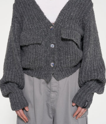 chunky knit cardigan | antra melee