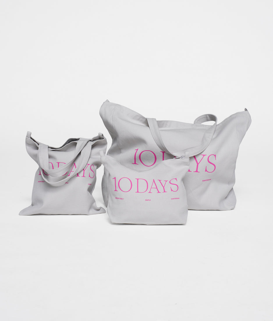 canvas 10DAYS shopper | stone