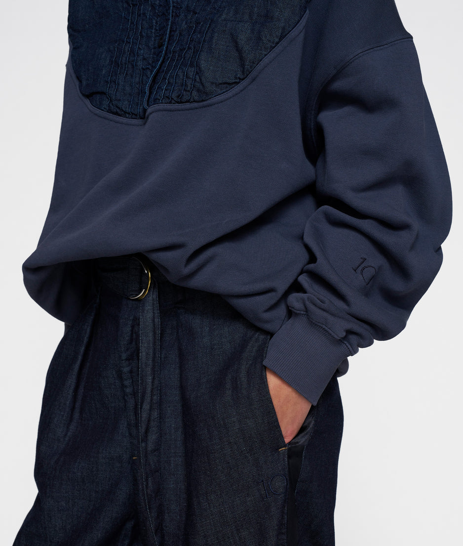 statement sweater smoking | yale blue