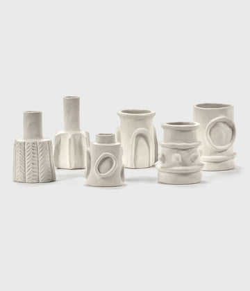 Vase set 6 Molly 11CM | soft beige